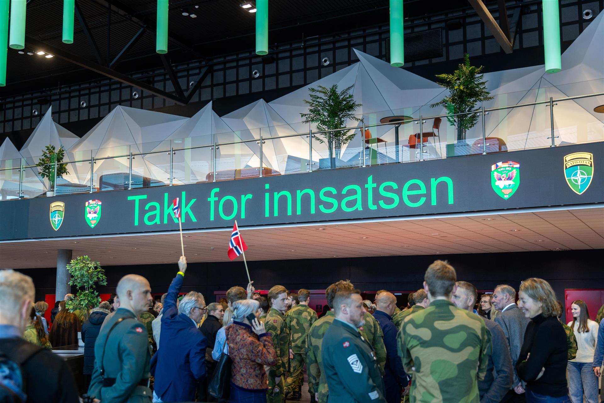 Veteraner og familiene som gjenforenes