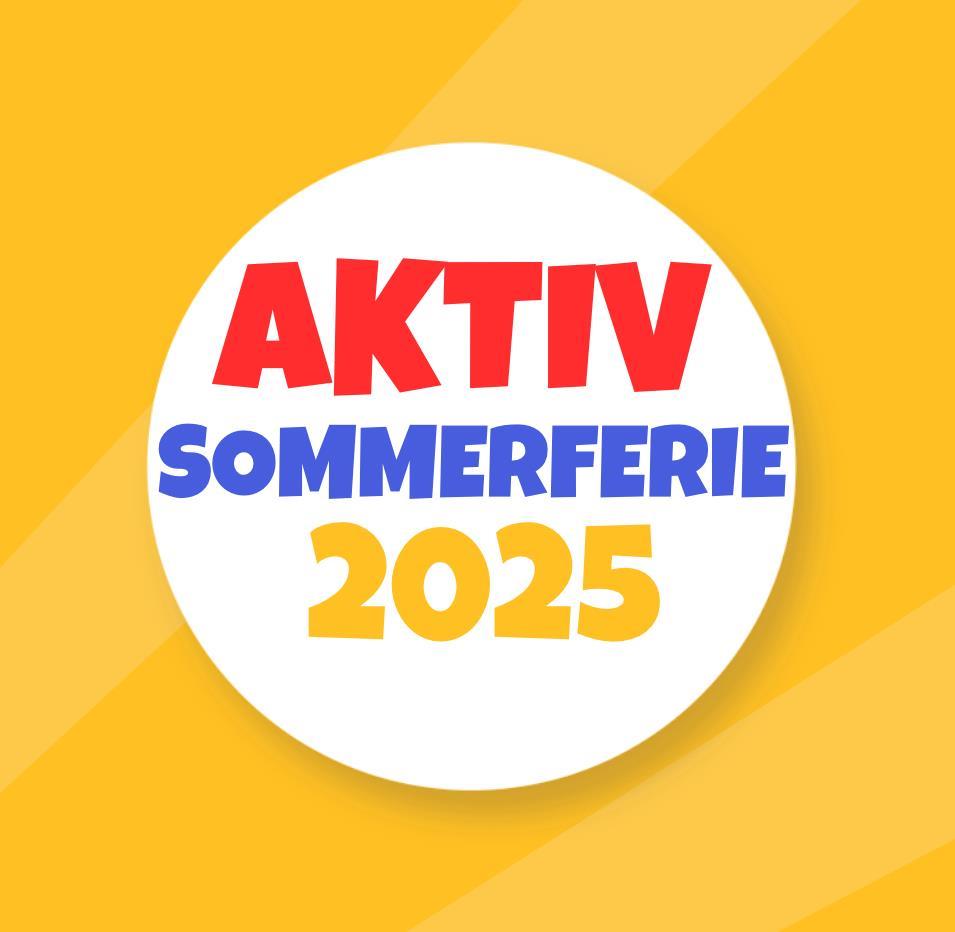Logo med tekst "Aktiv sommerferie 2025"