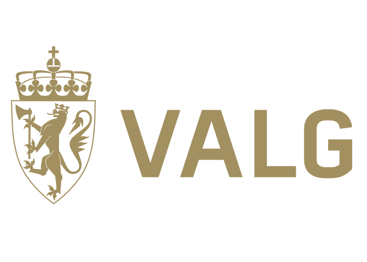 Logo med tekst "VALG" - Klikk for stort bilde
